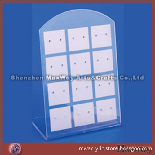 Acrylic Clear L-shaped Ear Nail/Pin/Earbob/Pendants/Earrings Display Holder